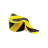 Fita Sinalização Preta/Amarelo C/200M