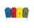 Kit de Lixeiras 100L com Suporte